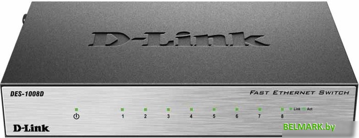 Неуправляемый коммутатор D-Link DES-1008D - фото