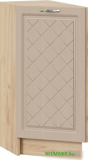 Шкаф напольный Трия Бьянка 1Н3Т (дуб крафт золотой/дуб кофе) - фото