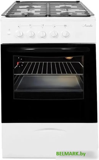 Кухонная плита Лысьва ГП 400 МС-2у (белый, чугун, стеклянная крышка) - фото