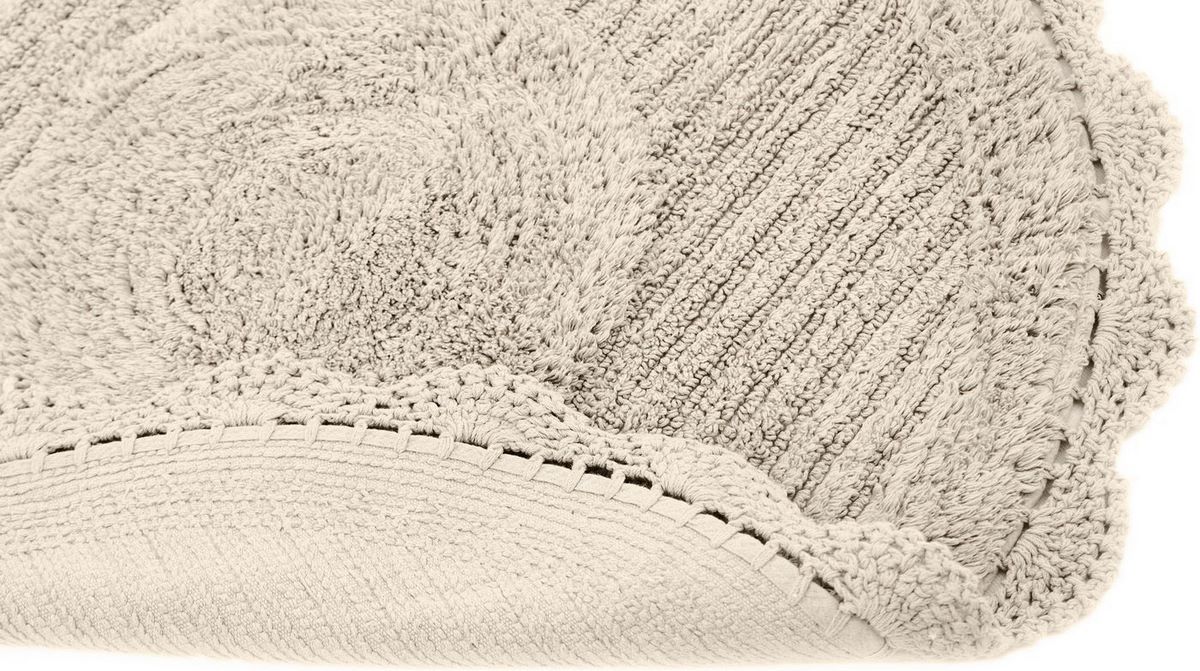 Коврик для ванной Sofi De MarkO Laura Кружевной 75x75 КВ-ЛА-6-75х75 (бежевый) - фото2