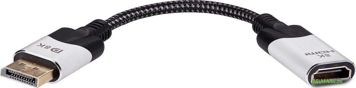 Адаптер VCOM CG6218M-0.15 DisplayPort - HDMI (nan м, черный/серый) - фото