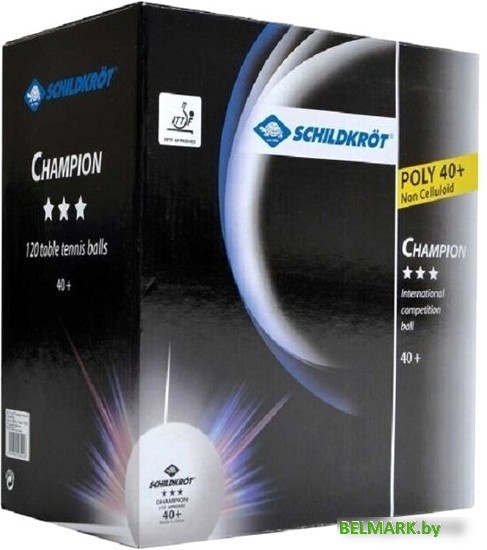 Мяч для настольного тенниса Donic-Schildkrot Champion 3 608542 (120 шт, белый) - фото2