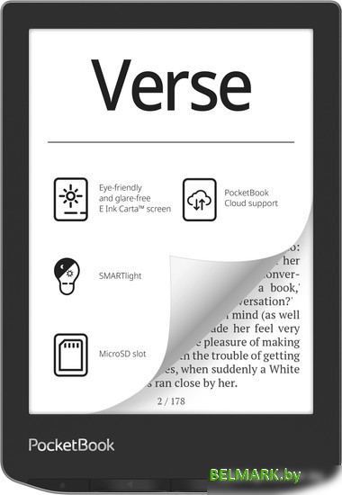 Электронная книга PocketBook 629 Verse Mist Grey - фото
