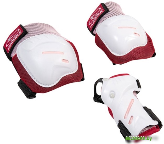 Комплект защиты Hudora Biomechanisches Protektoren Set Comfort 83051 (S, Rosa) - фото