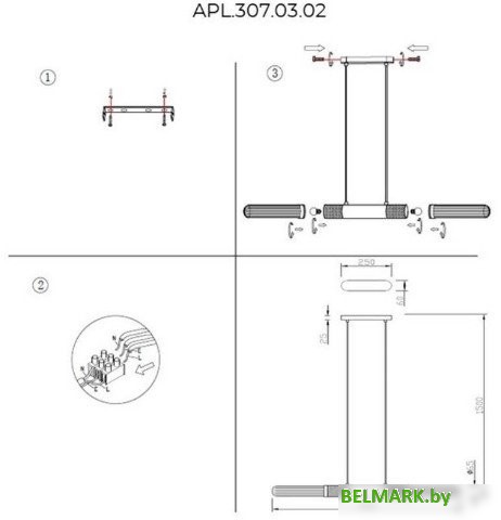 Подвесная люстра Aployt APL.307.03.02 - фото2