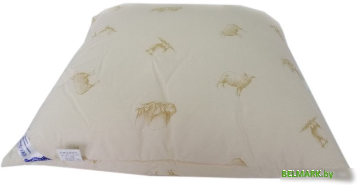 Спальная подушка Delford Шерсть Стандарт 1ШП/л-УП21 (68x68) - фото