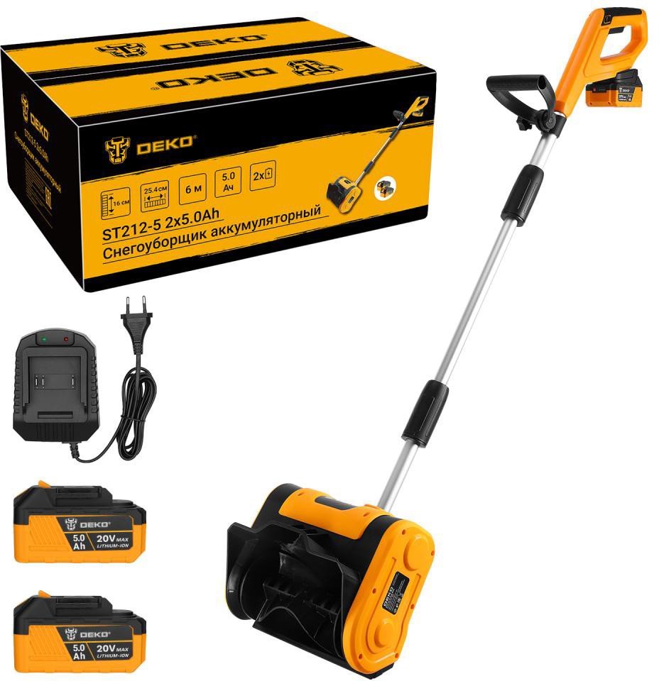 Снегоуборщик Deko ST212-5 083-4442 (с 2-мя АКБ) - фото