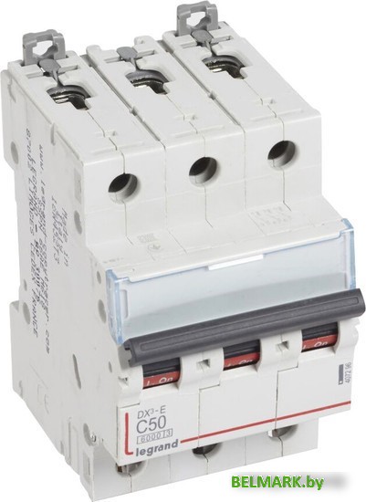 Выключатель автоматический Legrand DX3-E 3П C 50А 6кА 6000 3мод 230400В 407296 - фото