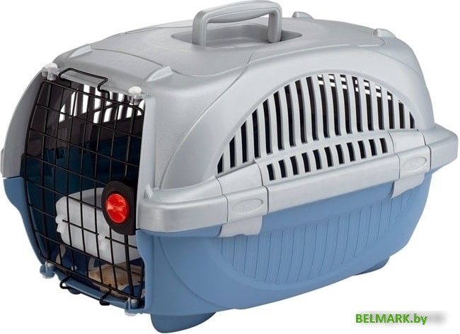 Переноска Ferplast Atlas Deluxe 20 73034899 (серый/голубой) - фото