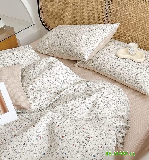 Постельное белье Реноме 1.5сп Темно-синяя коллекция ПП 7442 (сатин) - фото