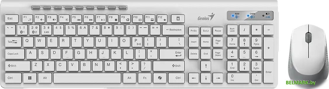 Офисный набор Genius SlimStar 8230 (белый) - фото