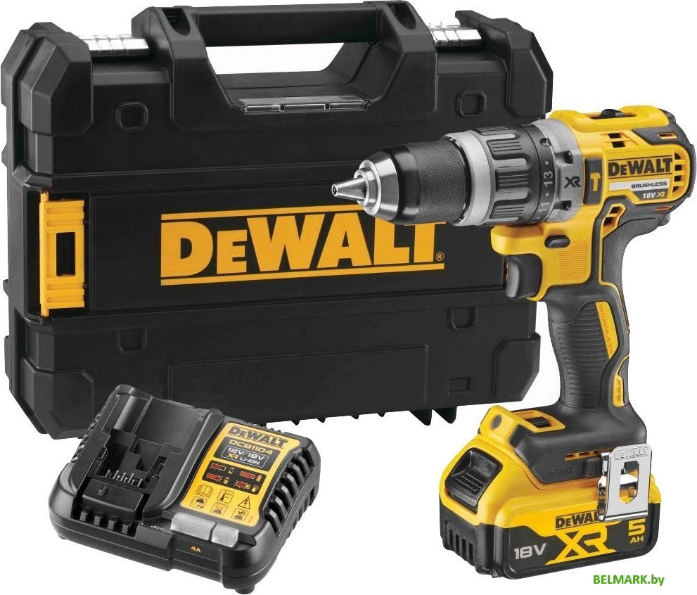 Ударная дрель-шуруповерт DeWalt DCD796P1 (с 1-им АКБ, кейс) - фото