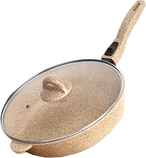 Сковорода Elan Gallery Гармония вкуса 121138 (медовый гранит) - фото