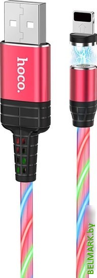 Кабель Hoco U90 Lightning (красный) - фото2