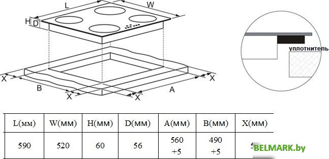 Варочная панель Schtoff I60H11 Black - фото2