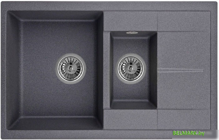 Кухонная мойка Granula 7802 (графит) - фото
