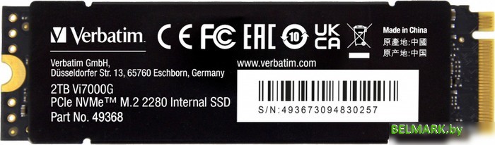 SSD Verbatim Vi7000G 2TB 49368 - фото
