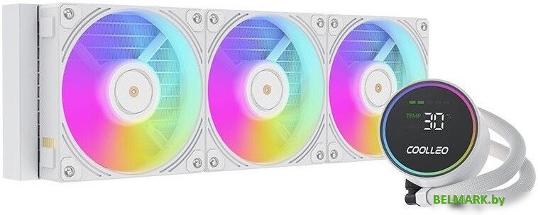 Система жидкостного охлаждения для процессора Coolleo DIG-360-WH - фото
