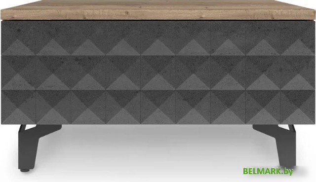 Консольный стол Shtabe Simple 7001 эко (графит/дуб веллингтон/черный) - фото2