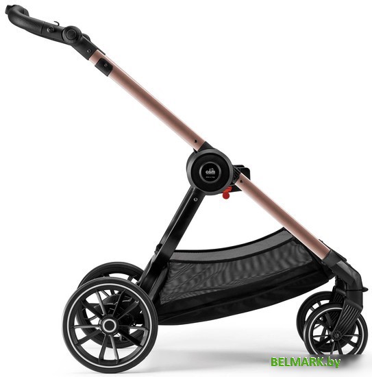 Универсальная коляска CAM Posh (2 в 1, розовый/рама розовое золото) - фото2