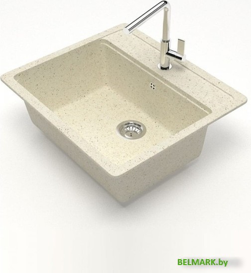 Кухонная мойка Teymi Helmi 57x50 T120108 (бежевый матовый) - фото2