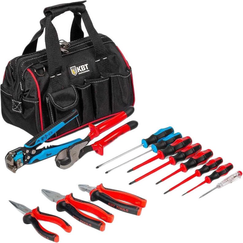 Электромонтажный набор КВТ Эксплуатационщик НИЭ-07 87135 (13 предметов) - фото