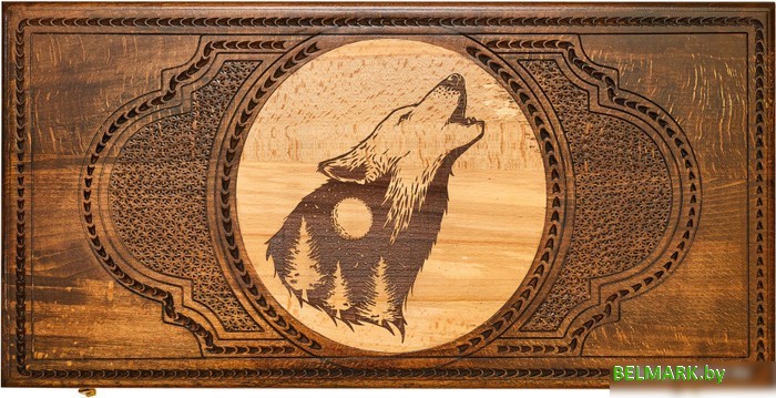 Шахматы/нарды Zakaryan Волк wz11931 - фото