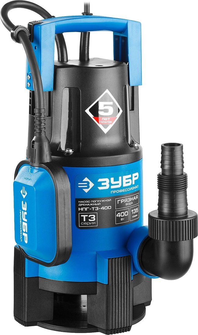 Дренажный насос Зубр НПГ-Т3-400 - фото2
