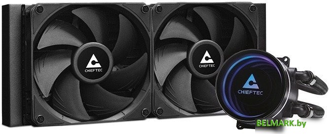 Система жидкостного охлаждения для процессора Chieftec Iceberg 240 DARK - фото