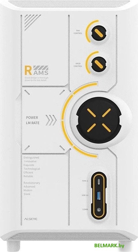 Корпус ALSEYE RAMS 2.0 Type-C (белый) - фото2