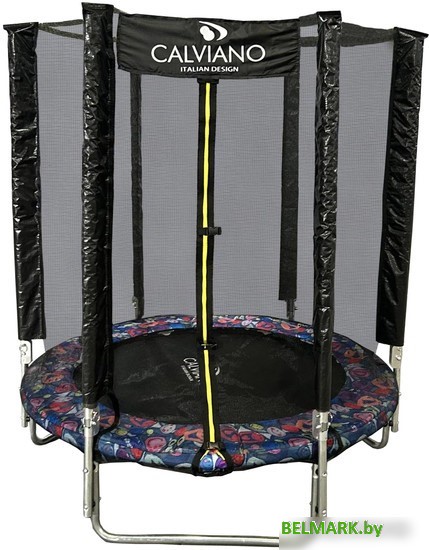 Батут Calviano Smile 183 см-6 ft с внешней сеткой складной - фото
