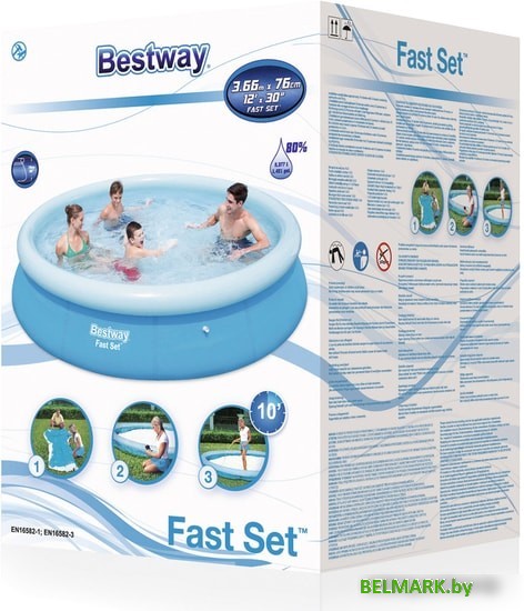 Каркасно-надувной бассейн Bestway 57273 (366x76) - фото2