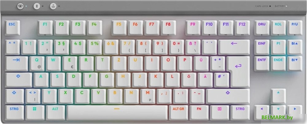Клавиатура Logitech G515 Lightspeed TKL White GL Brown Tactile 920-012539 (белый, нет кириллицы) - фото