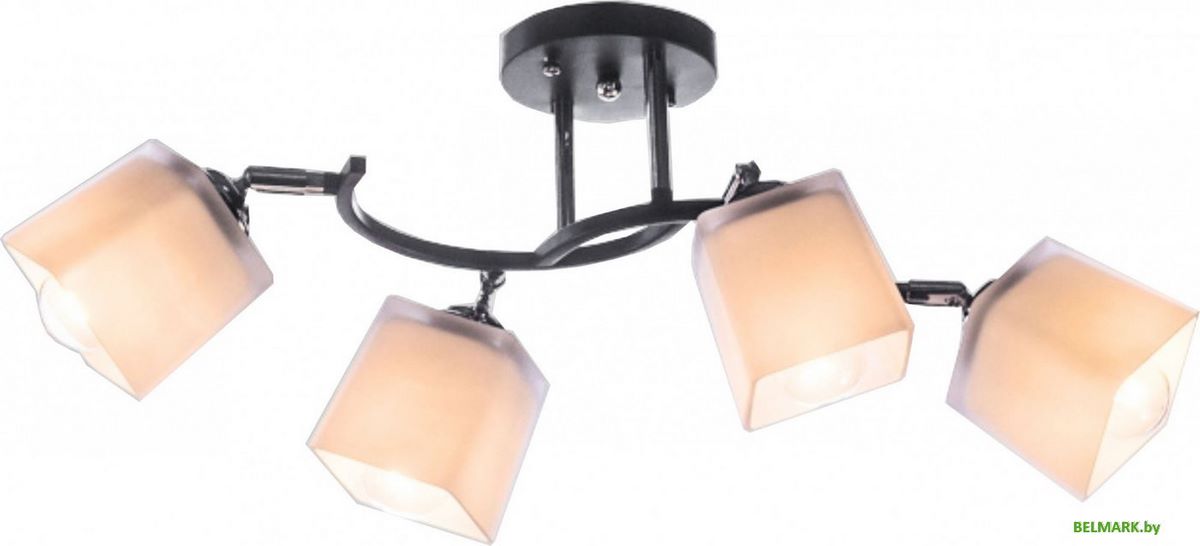 Люстра средней высоты Aitin Pro НПБ 02-4x60-101 N6106/4 (черный/хром) - фото