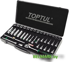 Набор торцевых головок Toptul GCAD3902 39 предметов - фото