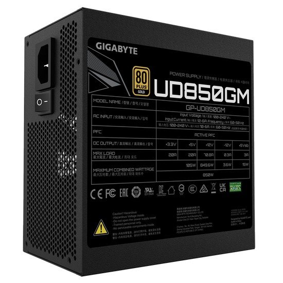 Блок питания Gigabyte UD850GM - фото2