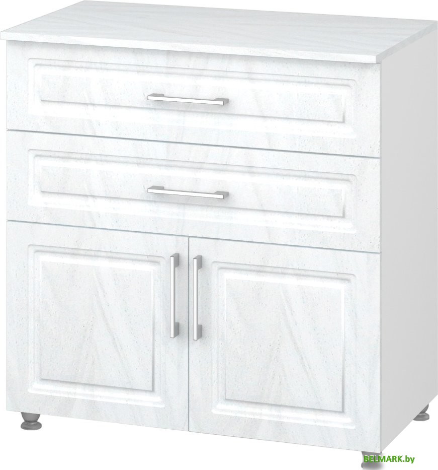 Тумба Премиум Валенсия №1 (белый/скала айс) - фото