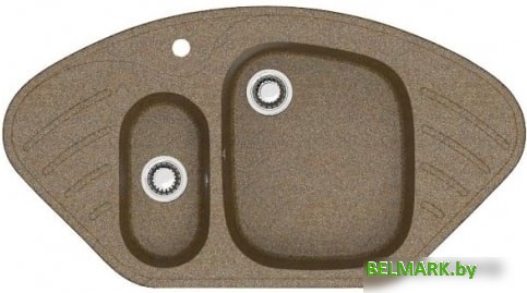 Кухонная мойка Berge BR-9550 (песочный матовый) - фото