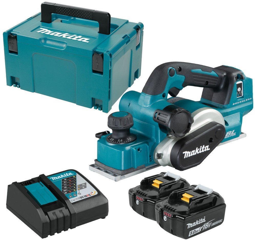 Рубанок Makita DKP181RTJ (с 2-мя АКБ, кейс) - фото