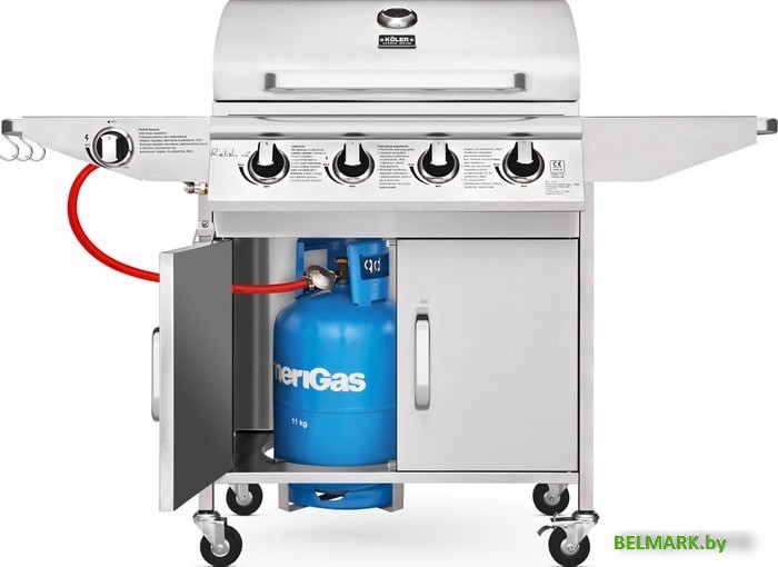 Газовый гриль для дачи Koler Relish v2 (серебристый) - фото2