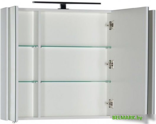 Aquanet Шкаф с зеркалом Латина 100 00179636 (белый) - фото2