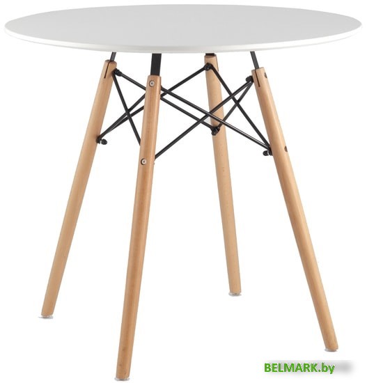 Обеденный стол Stool Group Eames DSW D80 (белый) - фото