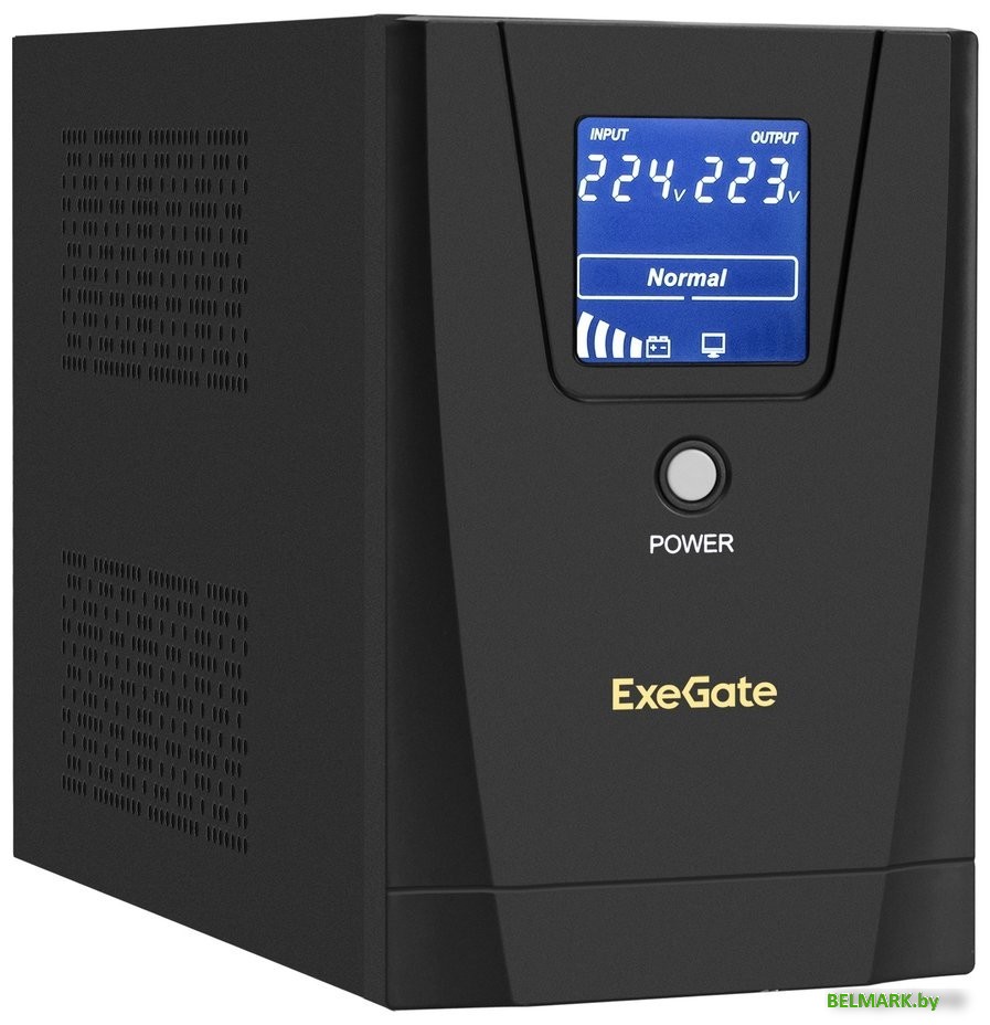 Источник бесперебойного питания ExeGate SpecialPro Smart LLB-3000.LCD.AVR.C13.RJ.USB - фото