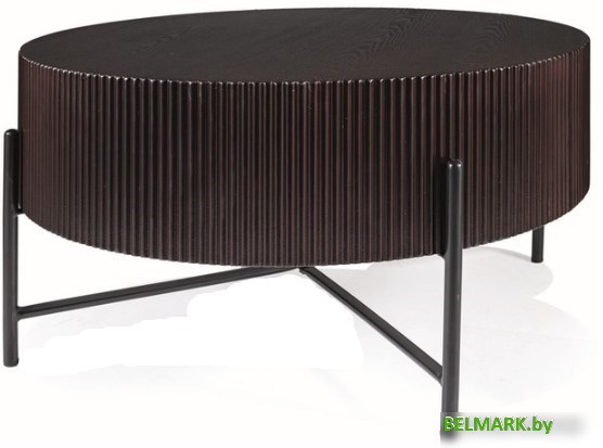 Журнальный столик Signal Tuca (темный орех/черный) - фото