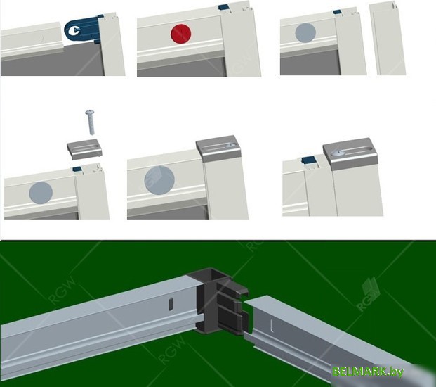 Душевой уголок RGW CL-48B (CL-14B + Z-050-1B) 32094801-014 110x100 (черный/прозрачное стекло) - фото2