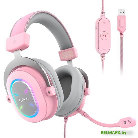 Наушники FIFINE H6X (розовый) - фото2