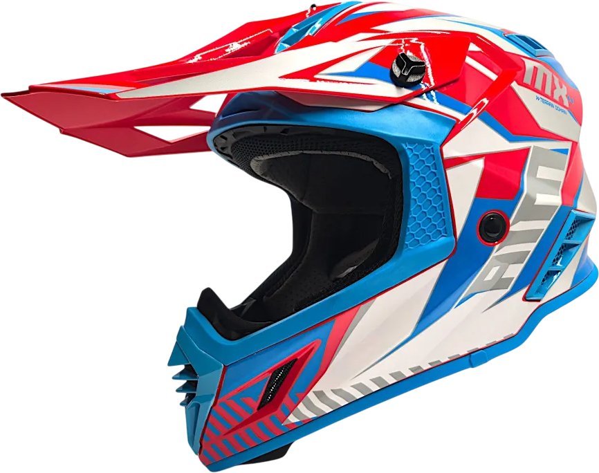 Мотошлем AIM RH855 Fiber Glass Tondo RH855T-BWR-XXL (XXL, синий/белый/красный) - фото