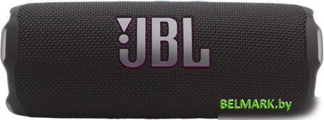 Беспроводная колонка JBL Flip 7 (черный/голубой/оранжевый) - фото