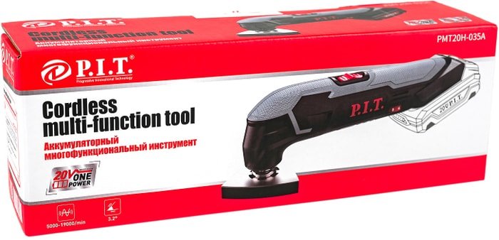 Мультифункциональная шлифмашина P.I.T PMT20H-035A Solo (без АКБ) - фото2