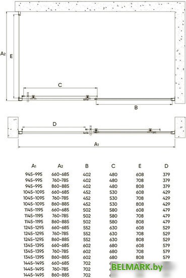 Душевой уголок Veconi RV-072B RV072B-10090-01-C4 - фото2